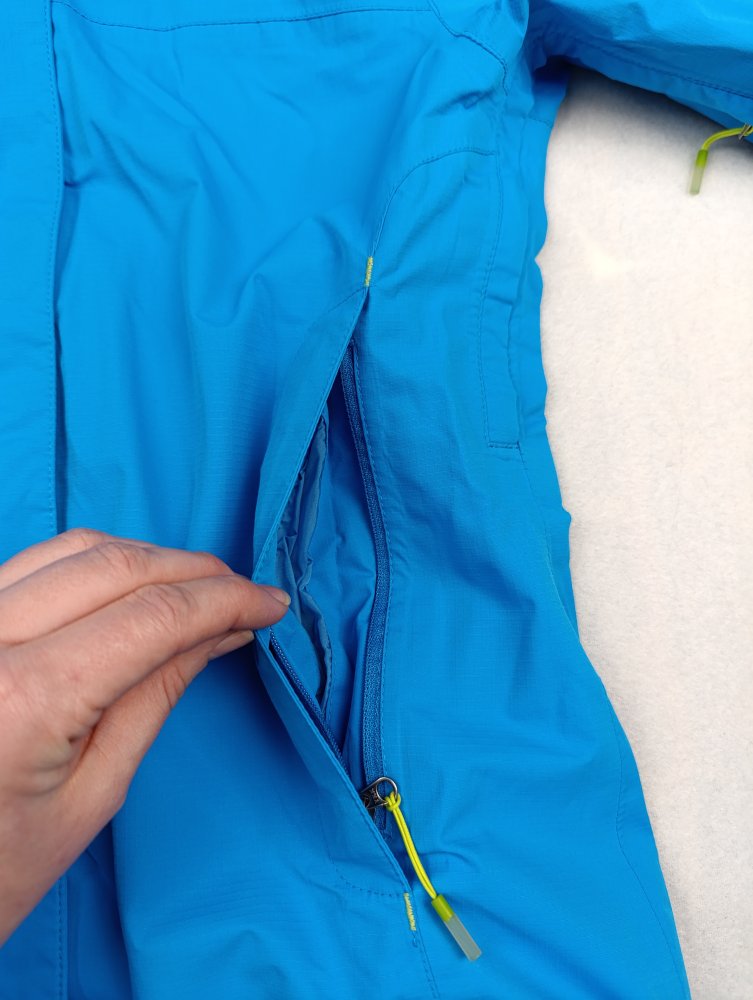 Quechua Outdoorjacke Damen Gr. M – Leicht, windabweisend, Kapuze – Blau