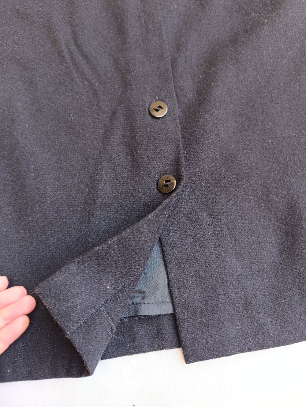 Vintage gerader Rock aus Wolle – klassisch & zeitlos