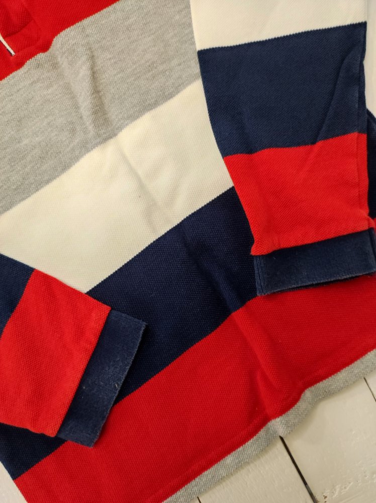 Lacoste Gestreiftes Longsleeve Polo-Shirt Gr. 128 (8 Jahre)