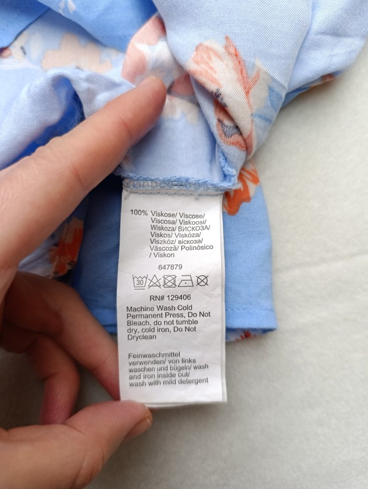 Viskose-Kleid – Gr. 32/34 (XS)