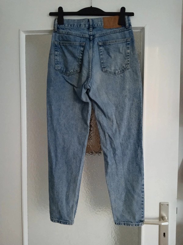 Mom-Jeans, Röhre blau Gr. 36 Pull & Bear