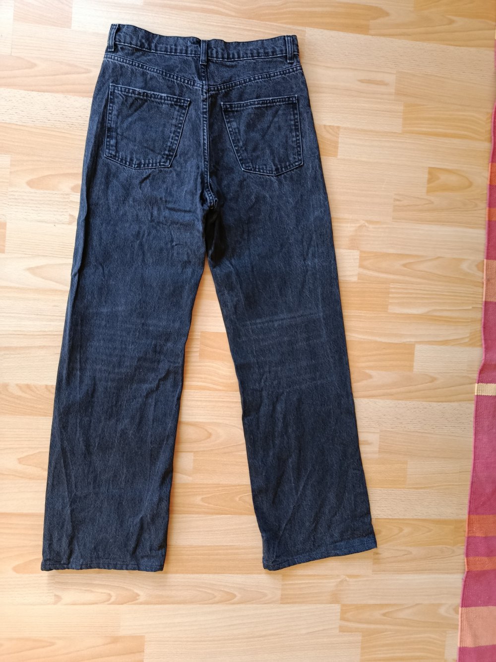 Baggy-Jeans // Hose m. weitem Bein v. Zara Gr. (36)38 schwarz