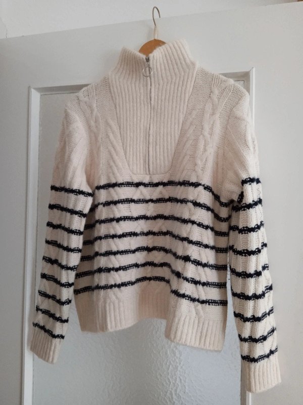 Maritimer Wollpulli, Strickpulli, Troyer Gr. L (40)