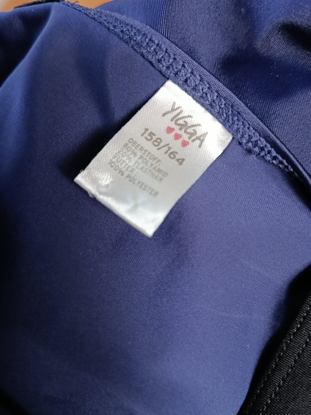 Mädchenbadeanzug marineblau Gr. 158/164