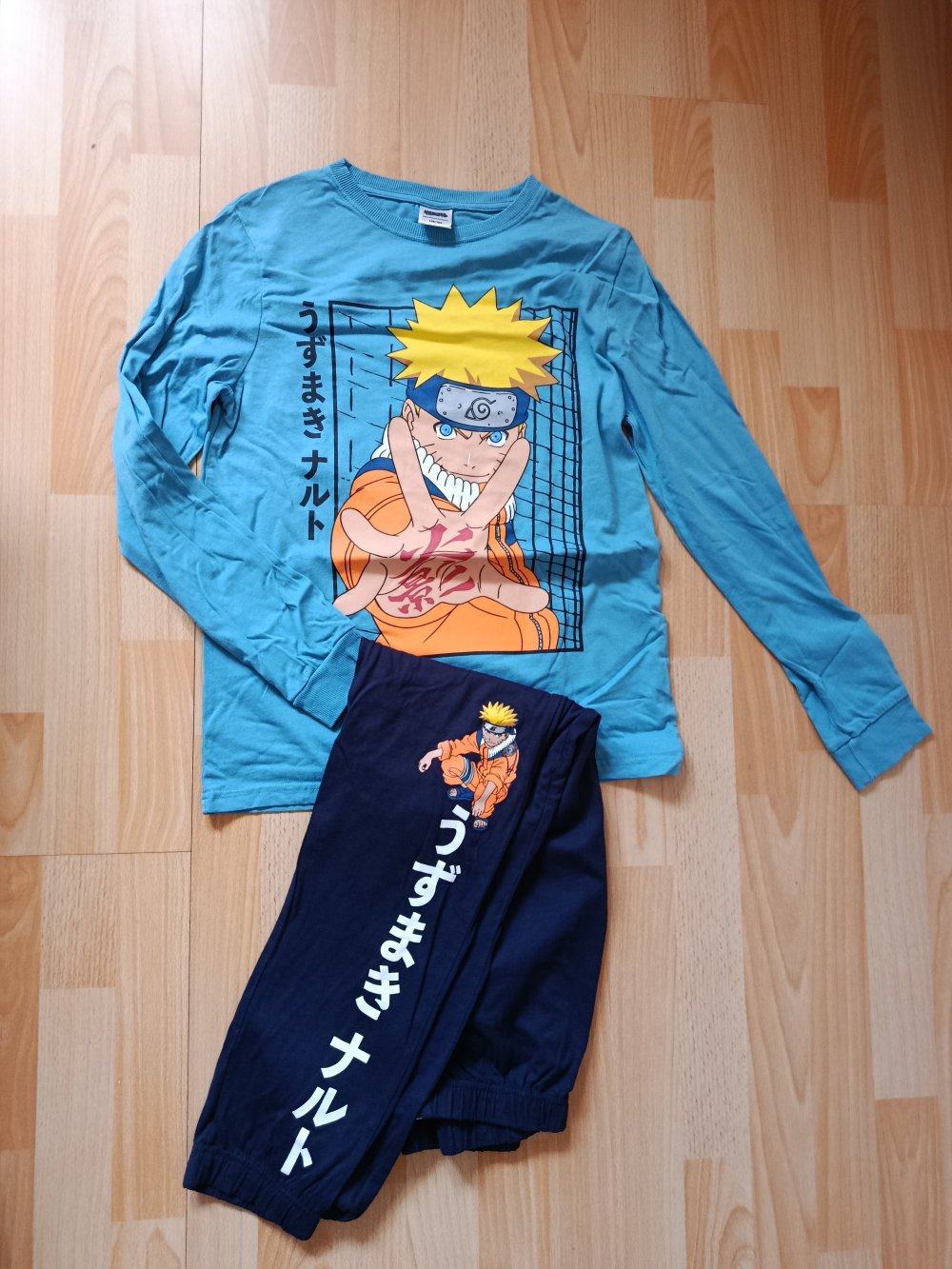 Schlafanzug, Pyjama Zweiteiler Naruto Manga Gr. 158/164 NEU!