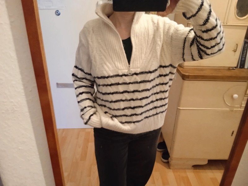 Maritimer Wollpulli, Strickpulli, Troyer Gr. L (40)