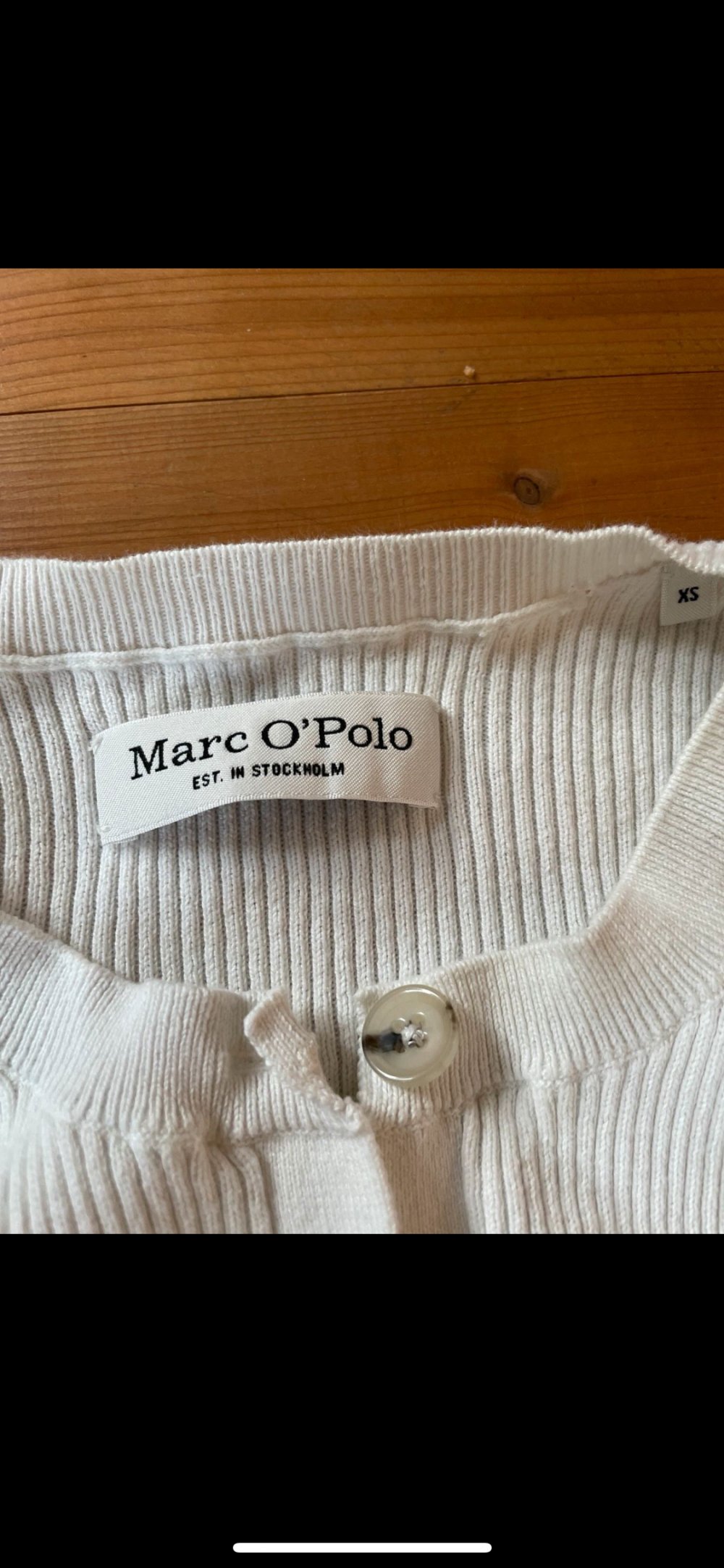 Strickjacke Damen Marc O Polo weiß XS