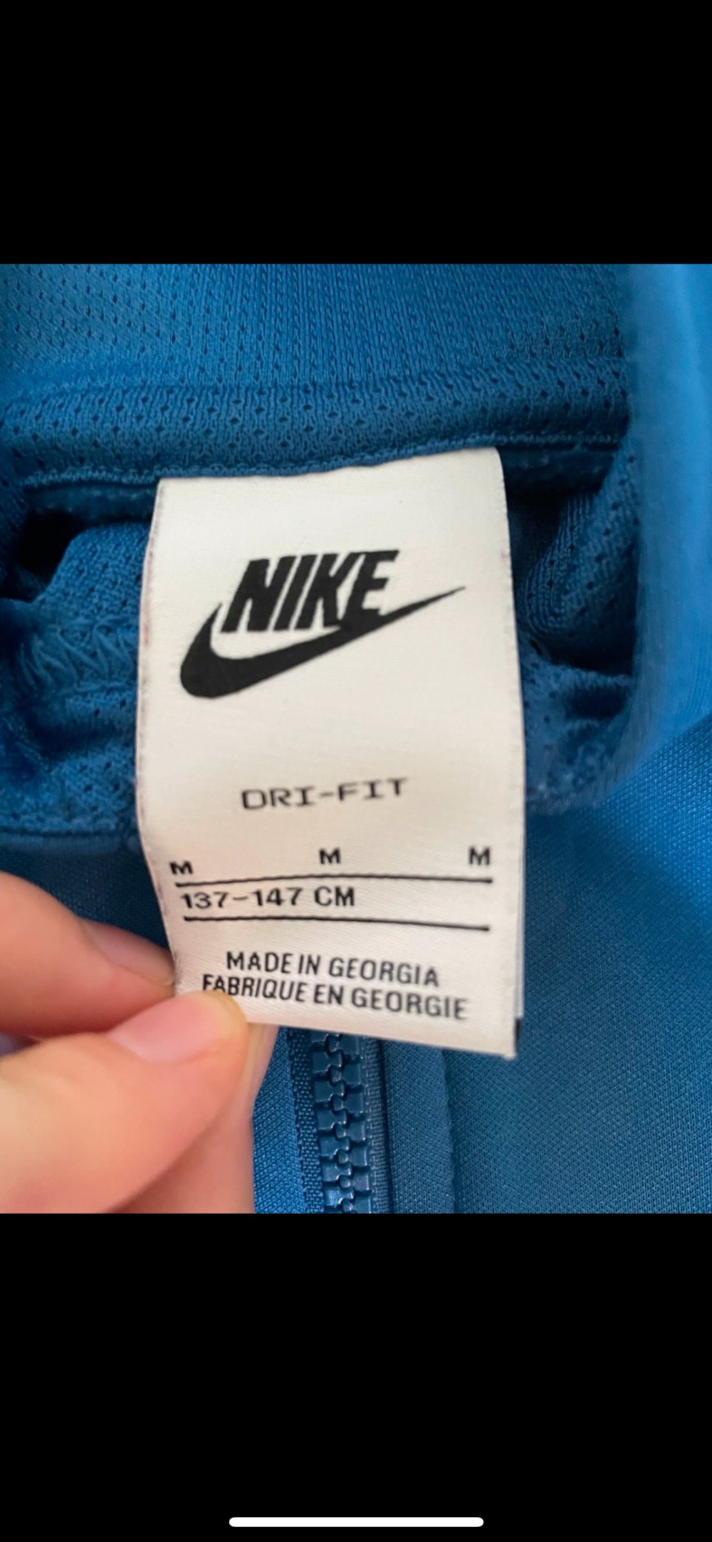Nike-Fleecejacke unisex 140/146 blau Kinder