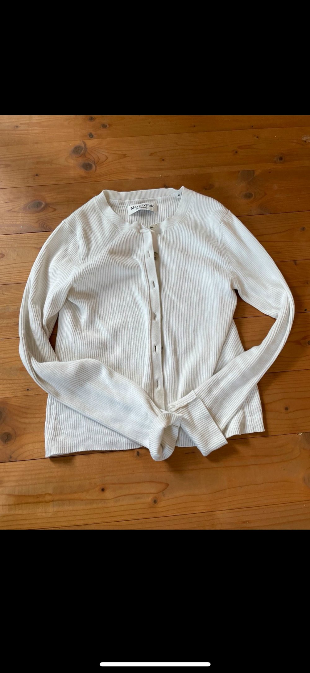 Strickjacke Damen Marc O Polo weiß XS