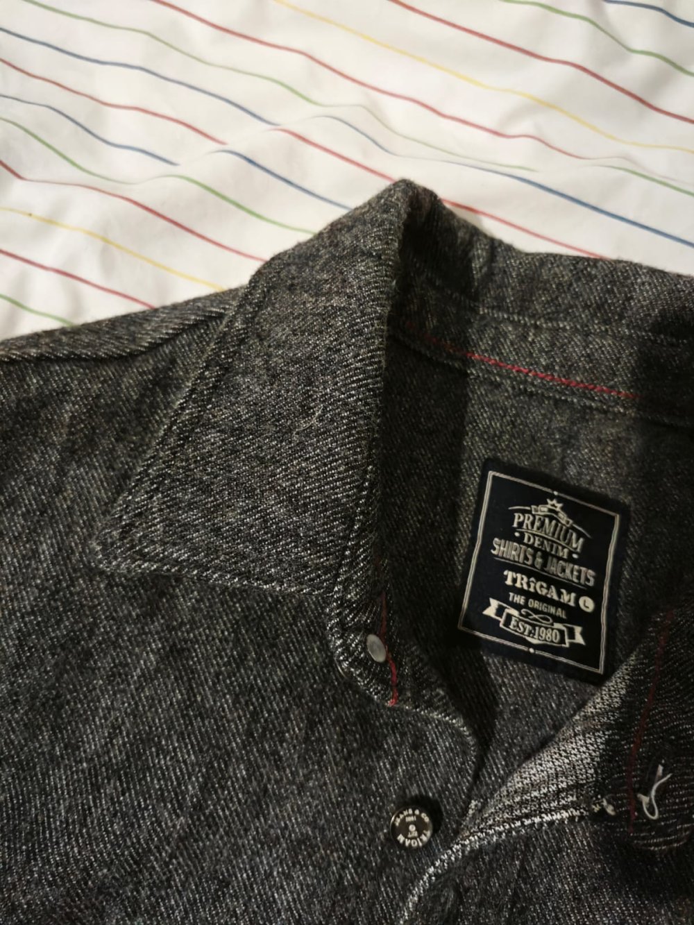 Stilvolle Woll-Mix Jacke in Grau – Größe L