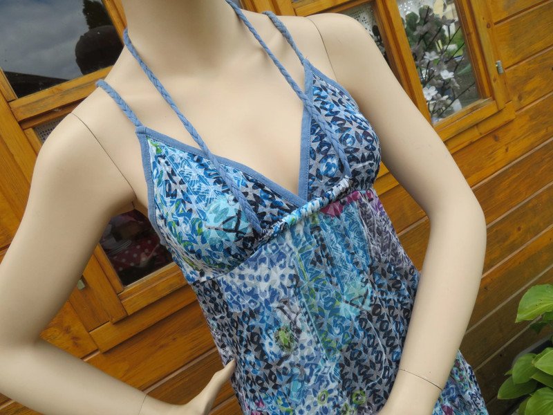 Damen Sommer Maxi Kleid Größe S/M (1028)