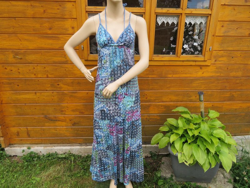 Damen Sommer Maxi Kleid Größe S/M (1028)