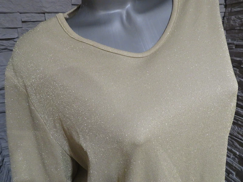 Damen Glitter langarm Shirt Größe 46 (Nr1982)