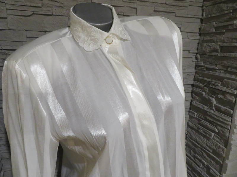 Damen Vintage Satin Bluse Größe 38 von Mariele (Nr1963a)