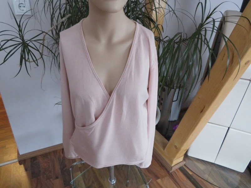 Damen Pullover in Wickeloptik Größe 38 von Alba Moda (987)