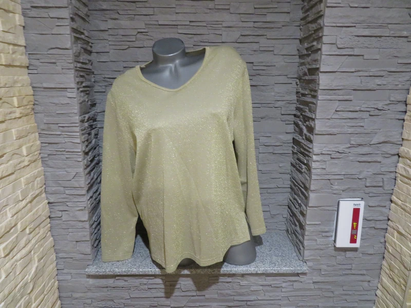 Damen Glitter langarm Shirt Größe 46 (Nr1982)