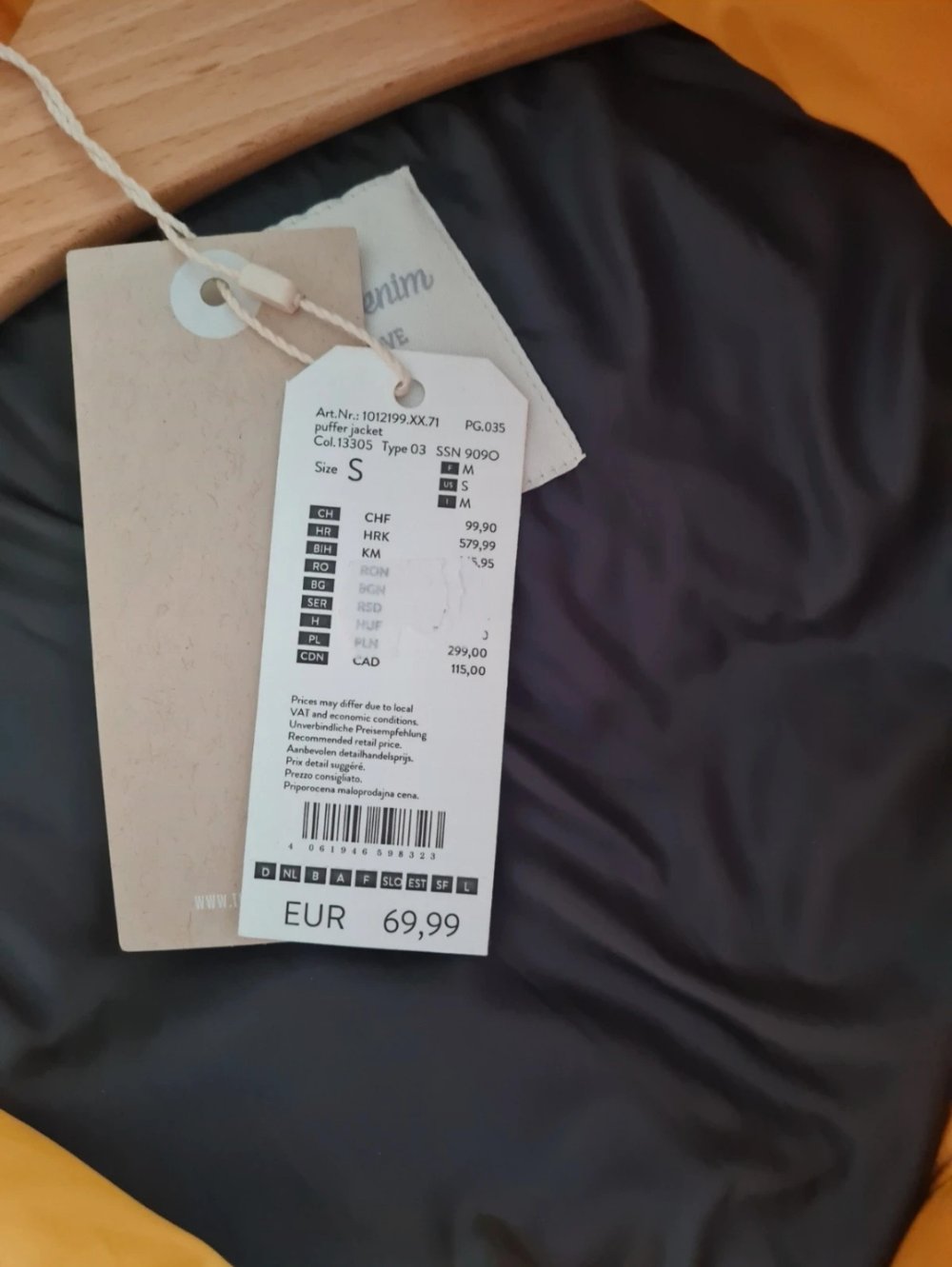 Neue Tom Tailor Denim Winterjacke orange/gelb Größe S