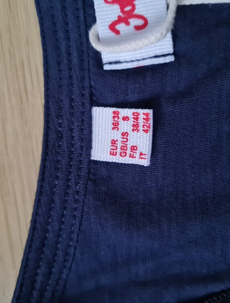 Hemdbluse blau von John Baner Größe S (36/38)