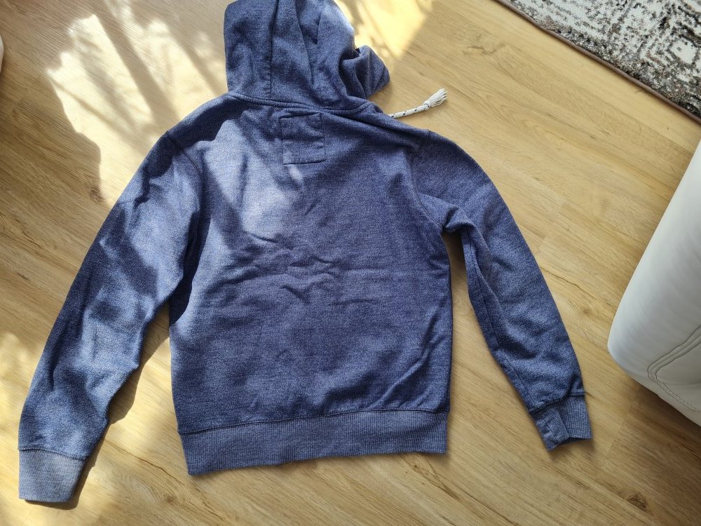 Sweatjacke für Herren Smith&Jones Größe M blau mit Kapuze