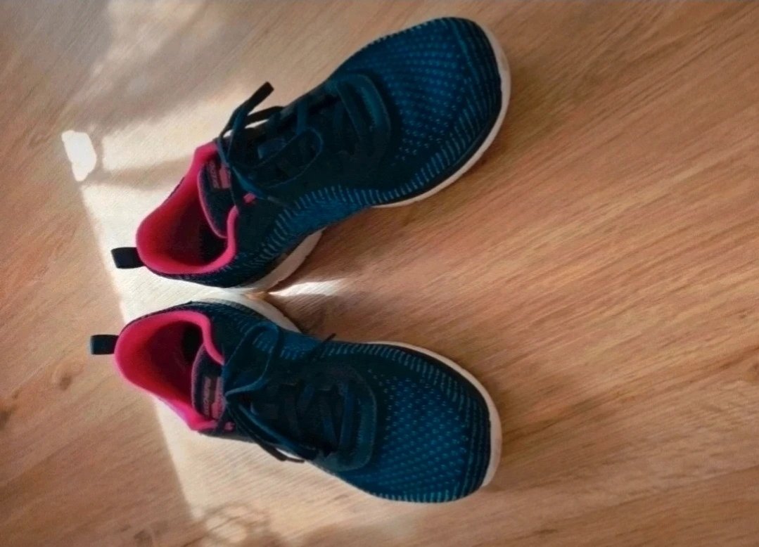 Skechers Sneaker blau pink Größe 39