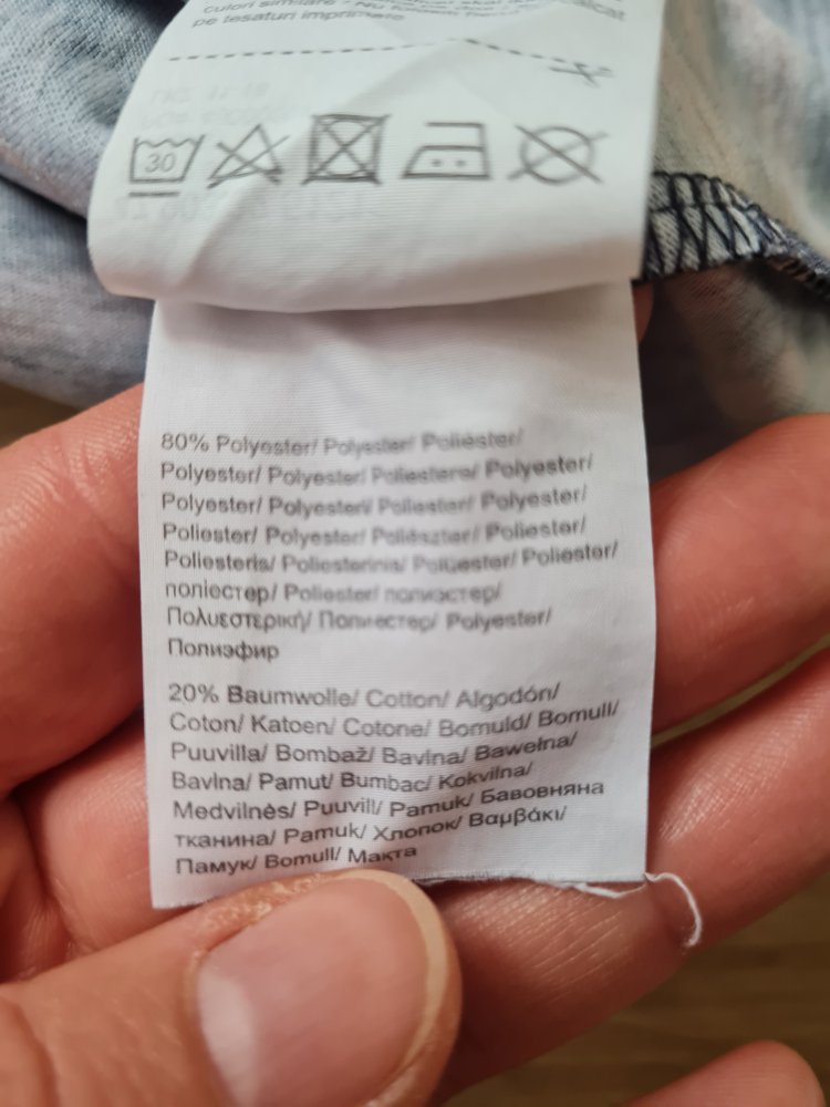 T-Shirt für Herren von Q/S Größe M für Herren blau-rot  gestreift