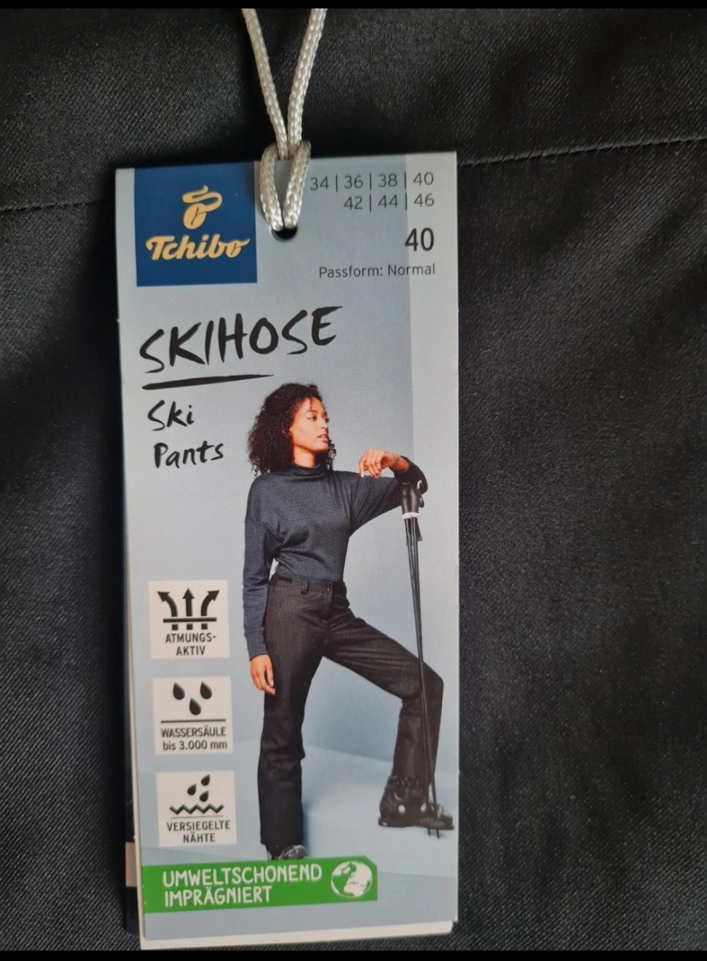 Neue Skihose von Tchibo Größe 40 schwarz