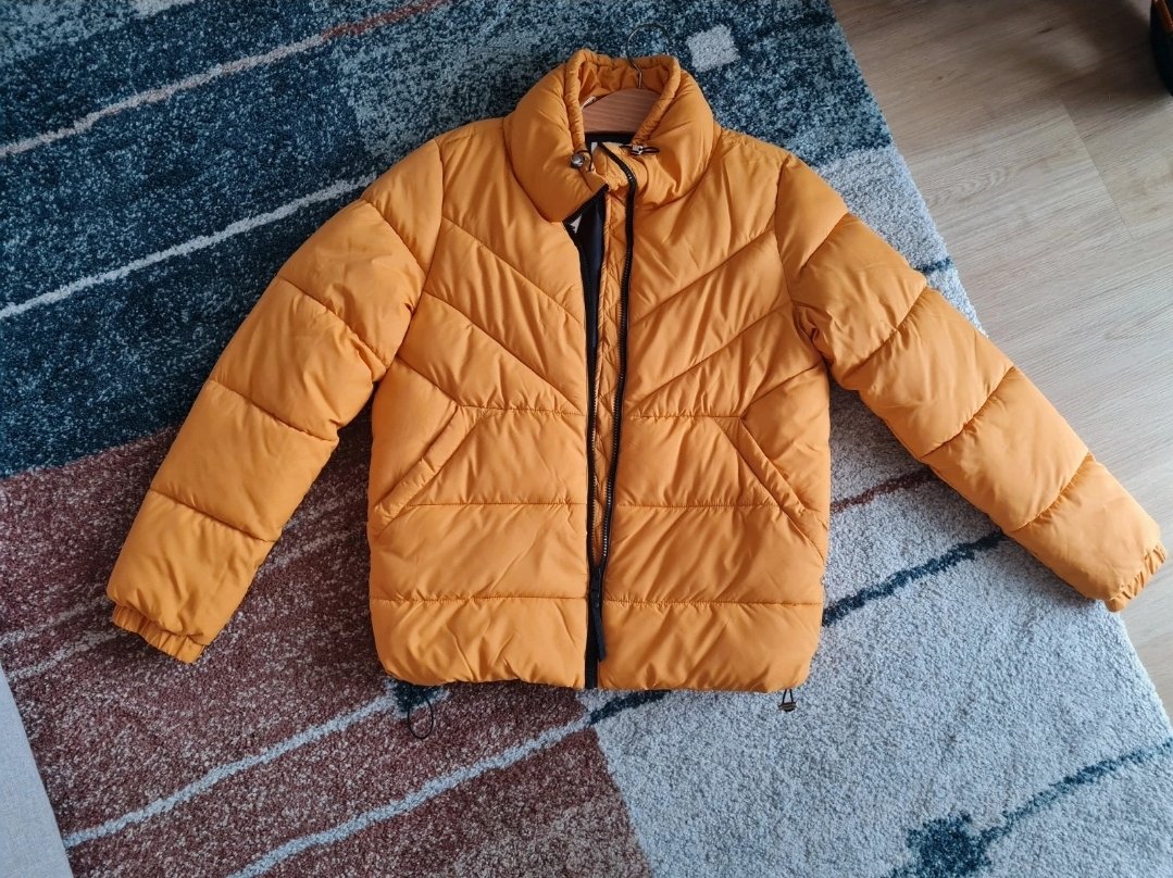 Neue Tom Tailor Denim Winterjacke orange/gelb Größe S