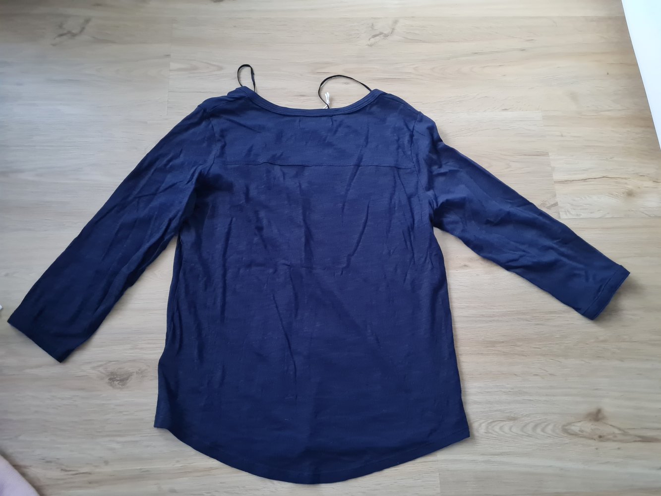 Hemdbluse blau von John Baner Größe S (36/38)