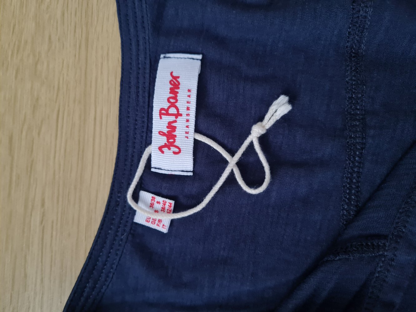 Hemdbluse blau von John Baner Größe S (36/38)