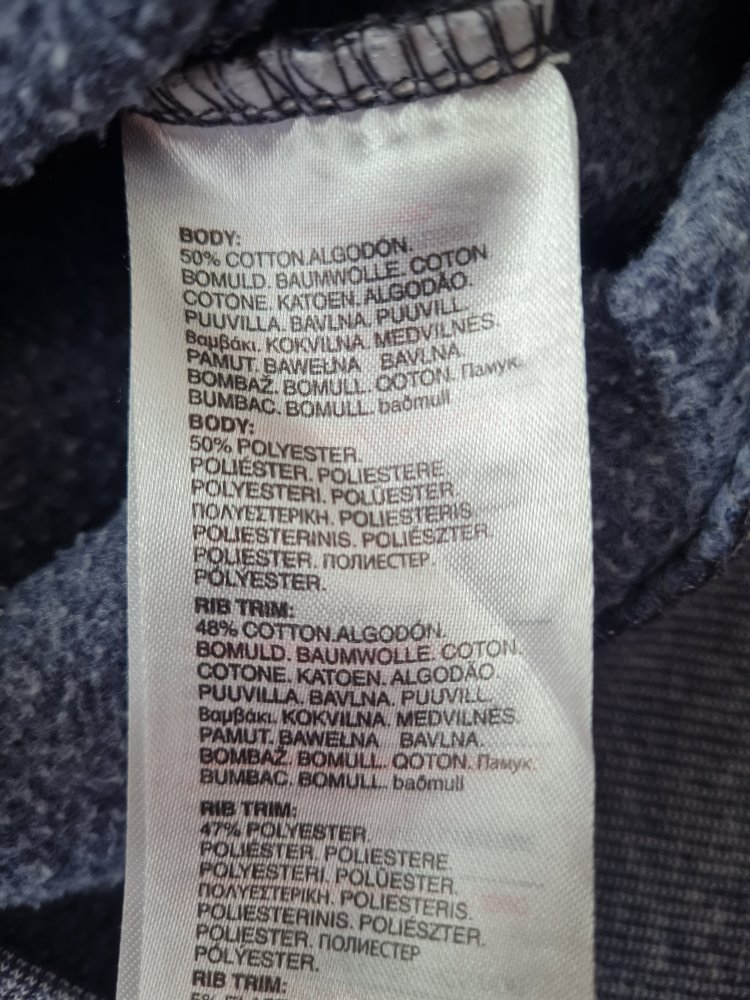 Sweatjacke für Herren Smith&Jones Größe M blau mit Kapuze