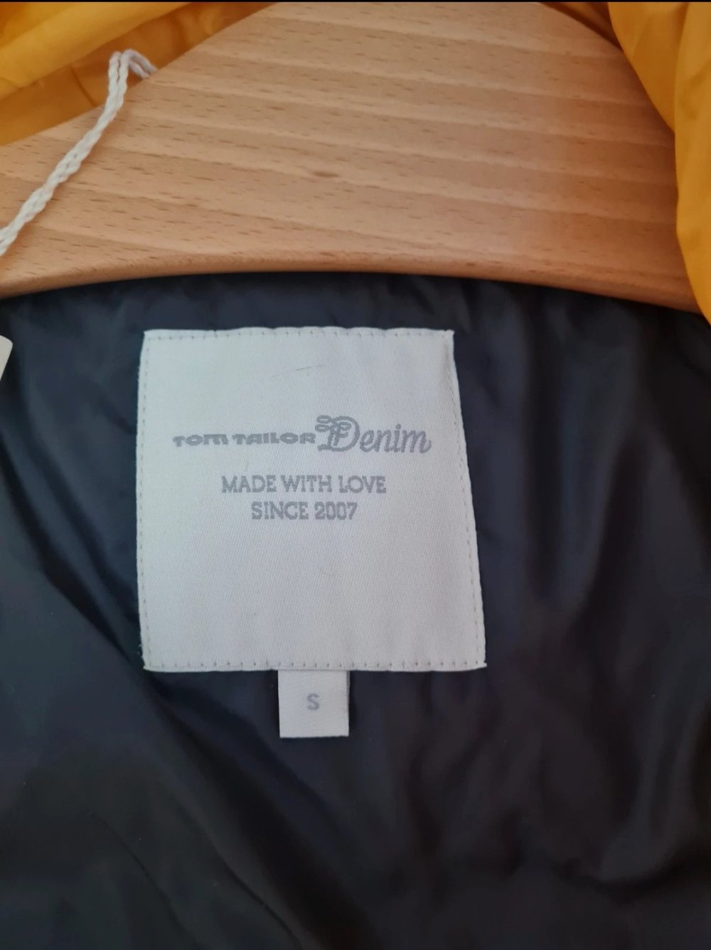 Neue Tom Tailor Denim Winterjacke orange/gelb Größe S