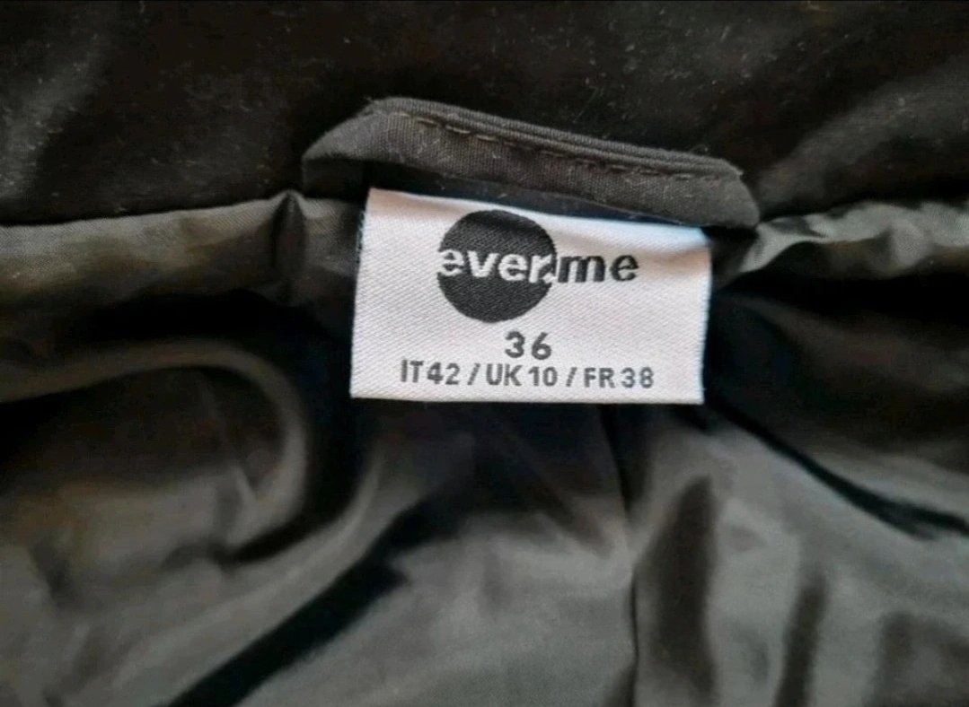 schwarzer Mantel/Parka  von ever.me Größe 36