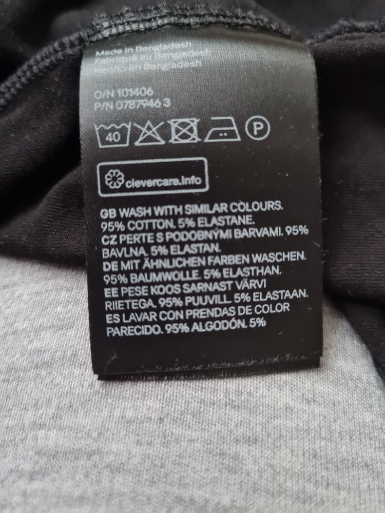 H&M Top schwarz Größe M