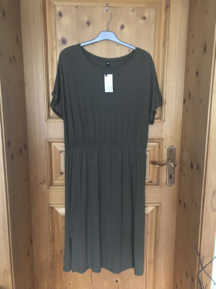 Midikleid khaki  Neu Gr. XL