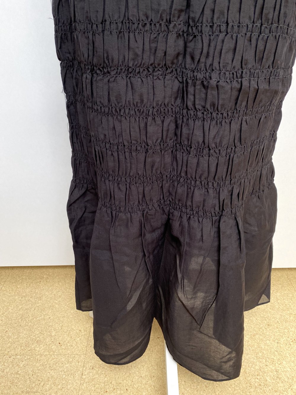 Rock Midirock Rüschen gemoked Schwarz Klassisch LBD Sommer Party H&M