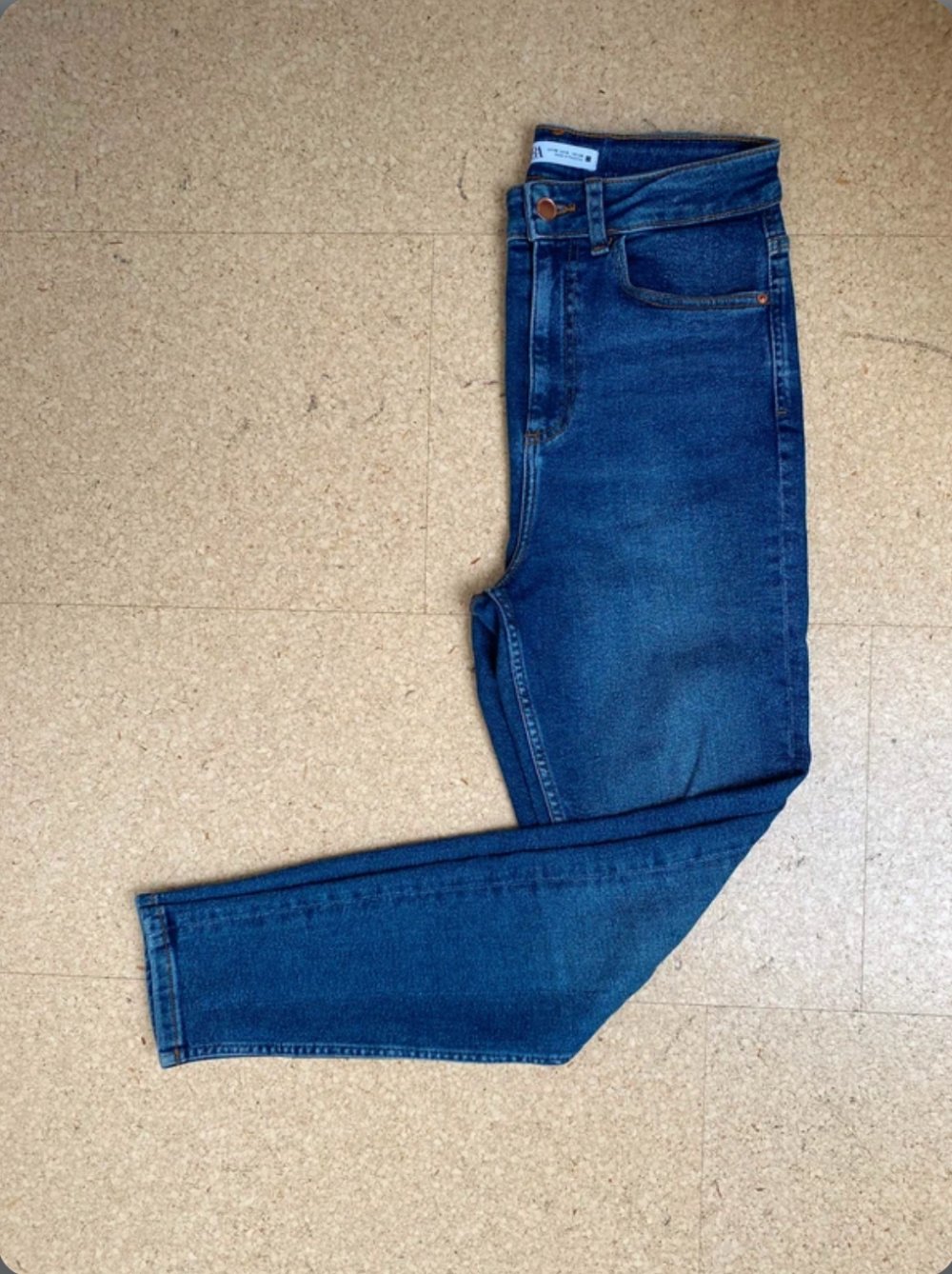 Zara 5 Pocket Jeans Denim Blue Jeans Skinny Sommer Frühling Highwaist