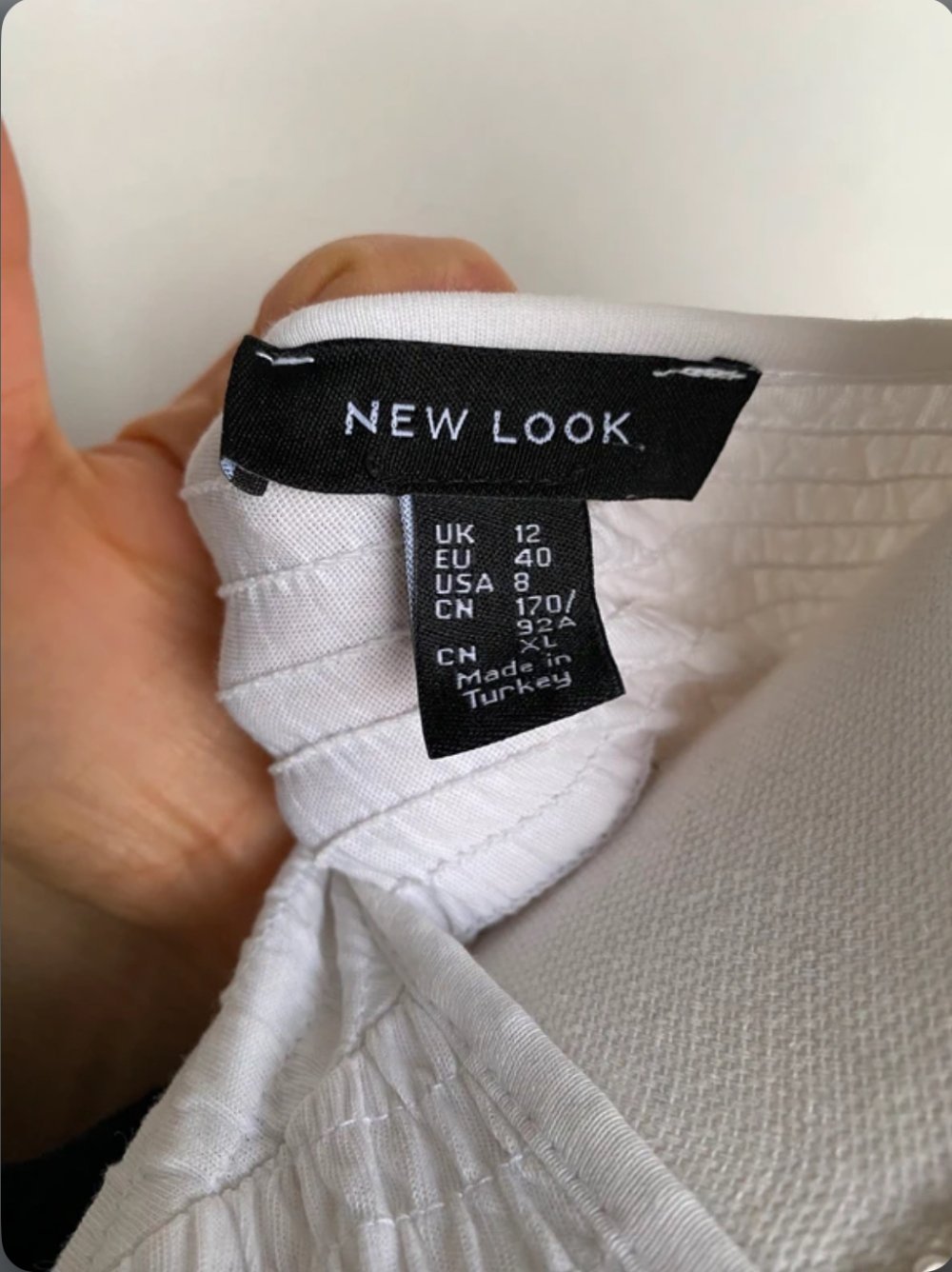 Shirt Weiß Viktorianisch Bluse Puffärmel Gesmokt Baumwolle Sommer Frühling New Look