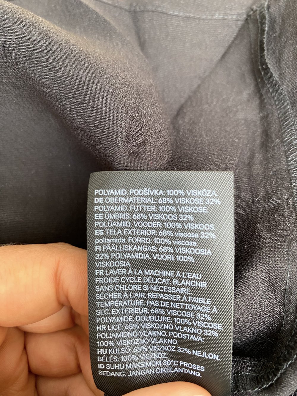 Rock Midirock Rüschen gemoked Schwarz Klassisch LBD Sommer Party H&M
