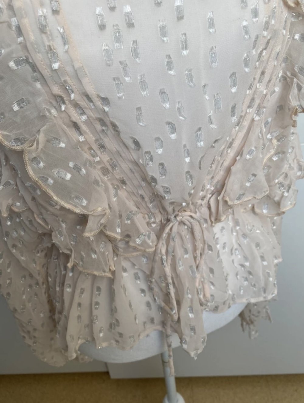 Bluse Schnüren Rüschen Baron Weiß Viktorianisch H&M Premium