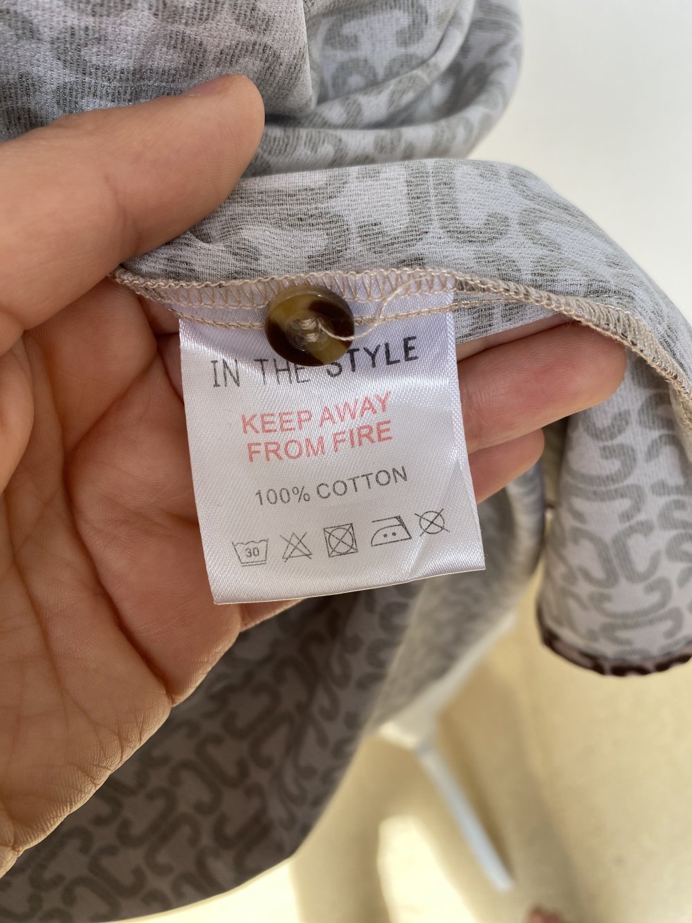 Hemd Bluse Überhemd Jacke Fließend Leich Muster Brauntöne Mocca Seidig Braun In The Style