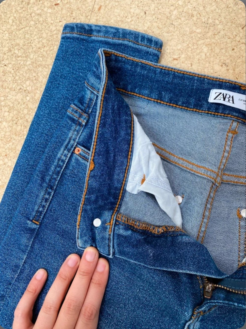 Zara 5 Pocket Jeans Denim Blue Jeans Skinny Sommer Frühling Highwaist