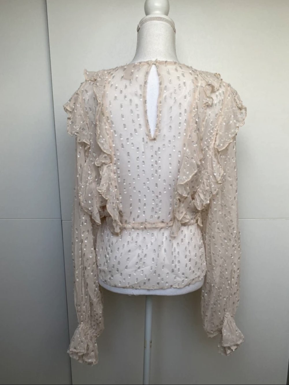Bluse Schnüren Rüschen Baron Weiß Viktorianisch H&M Premium