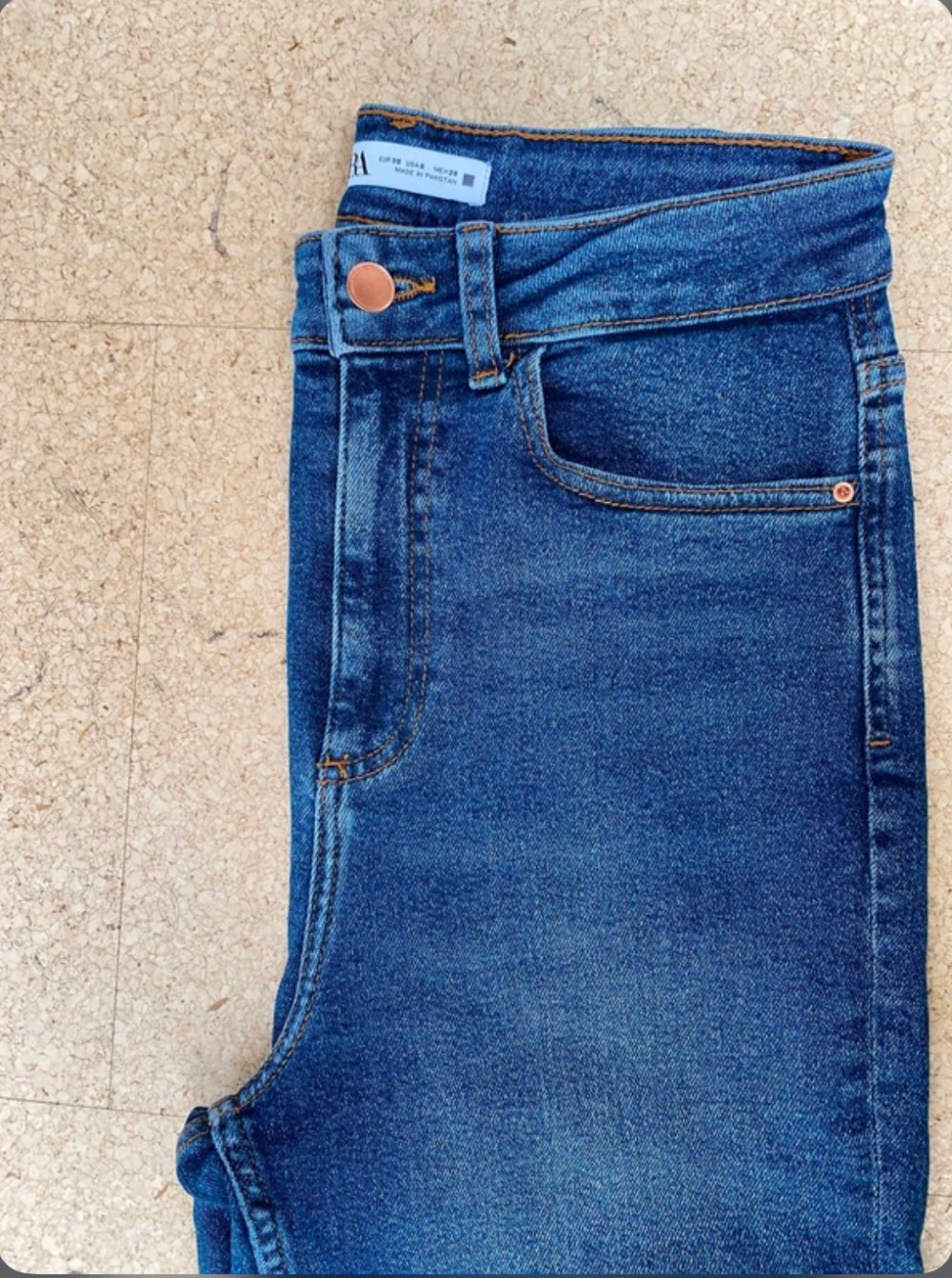 Zara 5 Pocket Jeans Denim Blue Jeans Skinny Sommer Frühling Highwaist