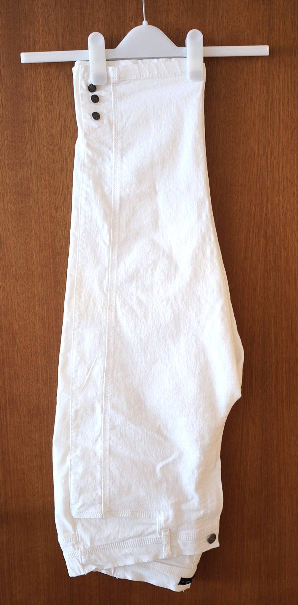 Damen Capri Shorts, weiß, Laura Torelli, Gr. 42