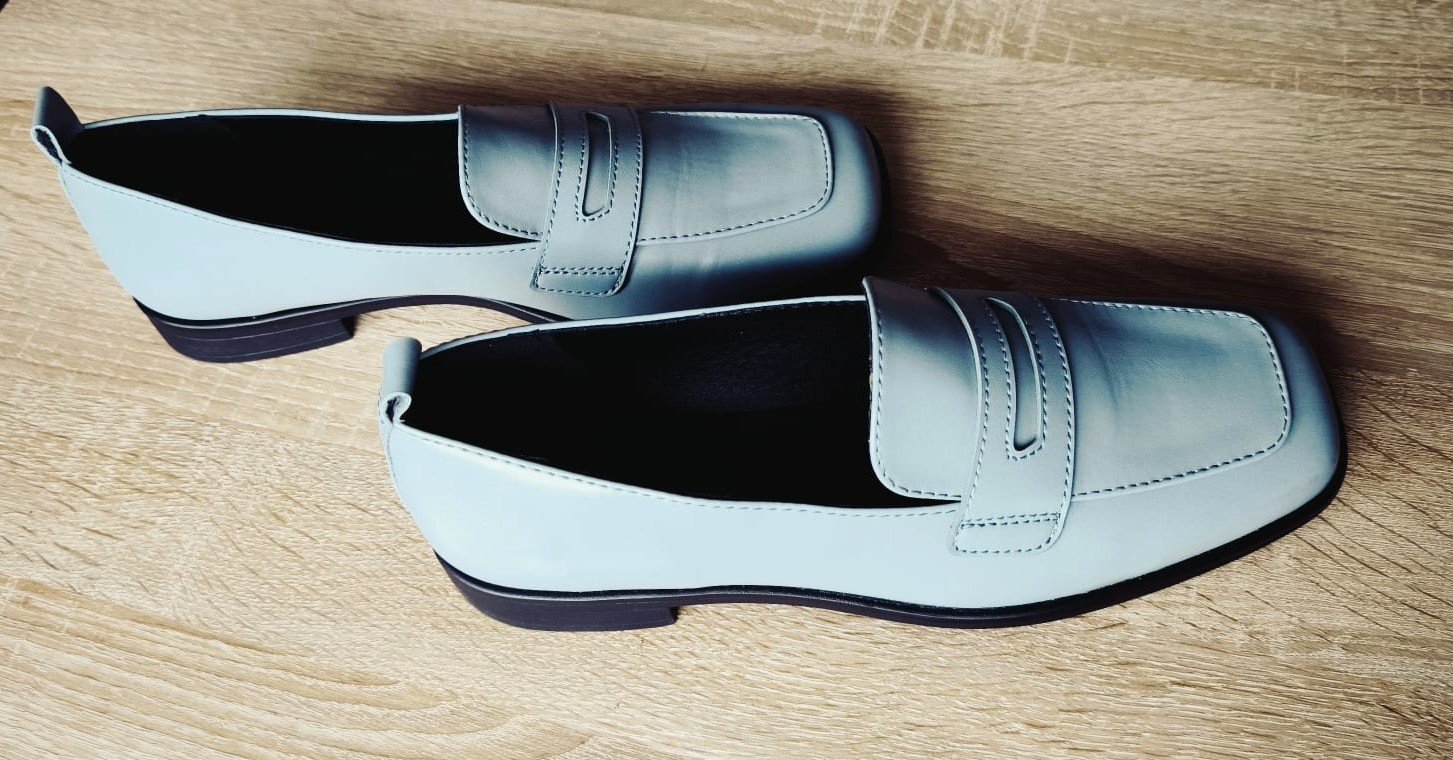 Damen Halbschuhe hellblau/grau, Graceland, Gr. 40