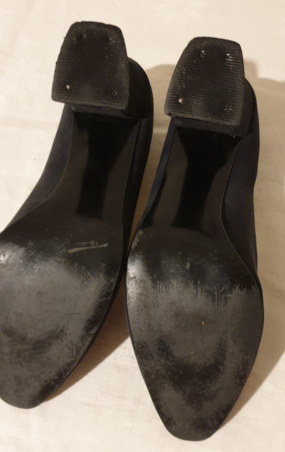 Damen Halbschuhe schwarz, Größe 8, Wildleder, Ledersohle
