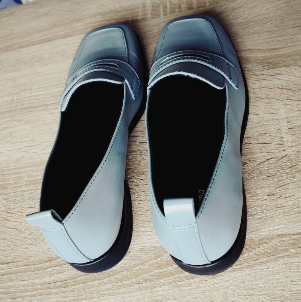 Damen Halbschuhe hellblau/grau, Graceland, Gr. 40