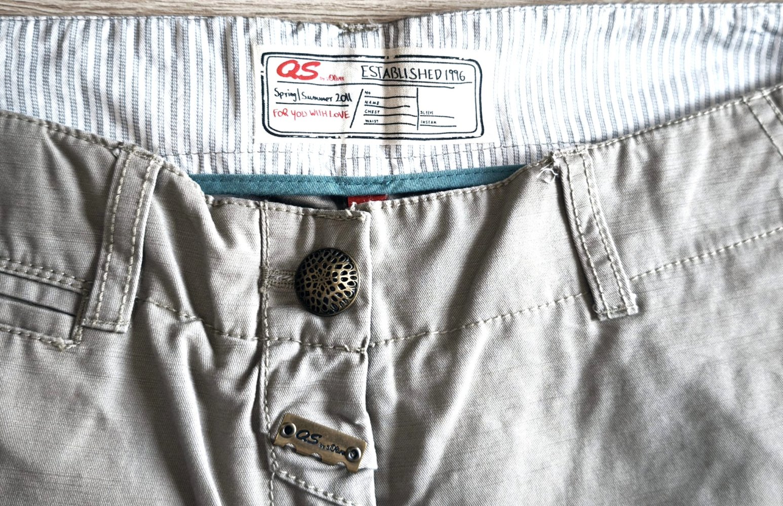 Damen Hose, beige, QS by S. Oliver, Größe 38