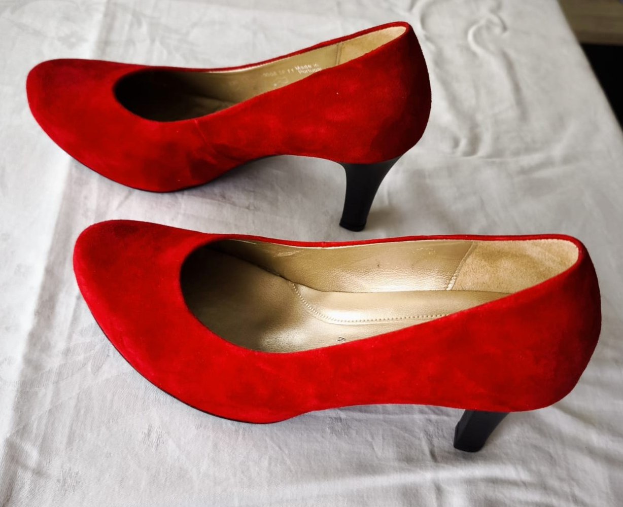 Damen Pumps, rot, Gabor, Größe 4½, neu