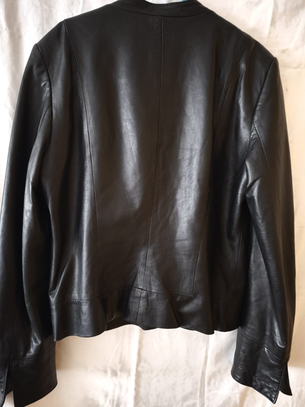 Damen Lederjacke schwarz, Polar Leder, Größe 36